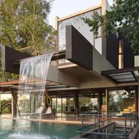 نازل فواره استیل آبنما پرده آب بارانی دیواری کرتین|مصالح و تجهیزات ساختمان|یزد, |دیوار