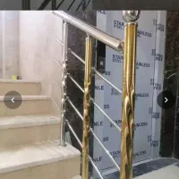 نصب نرده راه پله استیل و آلمینیوم|خدمات پیشه و مهارت|شیراز, پودنک|دیوار