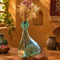 فروش محصولات تزئینی( گلدان شیشه ای ، چوب و سنگ )