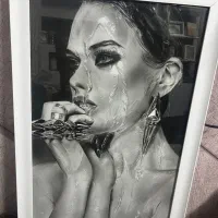 تابلو خیس سیاه قلم ۵۰در۷۰