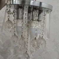 دو عدد لوستر کریستالی