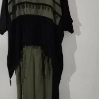 تعدادی مانتو کت ساحلی شلوار بگ دمپا شال  در حد نو