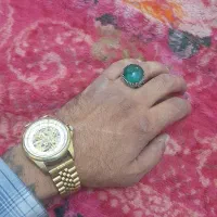 ساعت رولکس طلایی اتومات و انگشتر سلطنتی