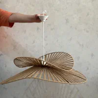 لوستر مکرومه رافیا|لوستر و چراغ آویز|تهران, سازمان آب|دیوار