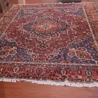 فرش دست بافت شیرازی قدیمی ۱۴ متری بی نظیر