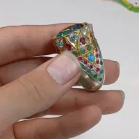 انگشتر نقره موزانایت|جواهرات|سنندج, |دیوار