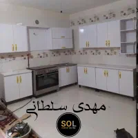 کابینت سفید دستگیره طلایی کد 11001|مصالح و تجهیزات ساختمان|شیراز, محراب|دیوار