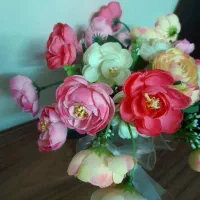 گل با گلدان