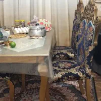 مبل هفت نفره استیل با میز نهار خوری شش نفره|مبلمان خانگی و میز عسلی|آستانه اشرفیه, |دیوار