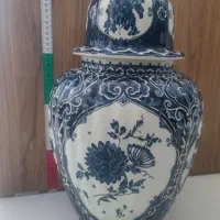 گلدان قدیمی بلژیکی ۴۷ سانتی، تمیز و خاص برای دکور