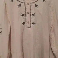 شومیز جلو بسته گلدوزی شده