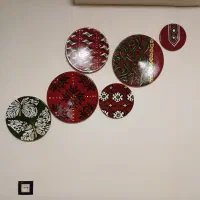 بشقاب دیوارکوب سفالی