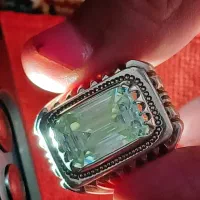 انگشتر خارجی نقره با نگین الماس باسختی۱۰|جواهرات|ارومیه, |دیوار