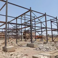 جوشکاری سیار ساختمان اسکلت نیمه اسکلت با تراکتور