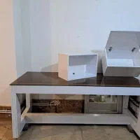 میز ام دی اف رویه شیشه|دفتر کار|قره ضیاالدین, |دیوار