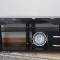 میز تلویزیون شیشه ای بدون شکستگی نو