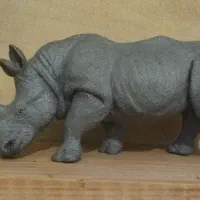 فیگور حیوانات کرگدن سافاری قدیمی