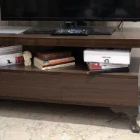میز تلویزیون MDF طرح چوب