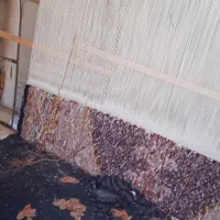 فرش دستباف نیمه کاره|فرش|خوی, |دیوار