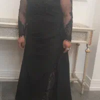 پیراهن مجلسی  گیپور با ساتن آمریکایی|لباس|قزوین, |دیوار