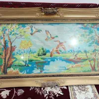 دو عدد کوبلن بزرگ با قاب چوبی