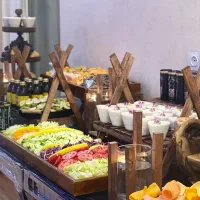 کرایه ظروف چوبی گالوانیزه جهت چیدمان میزمزه فینگر|خدمات پذیرایی، مراسم|شیراز, چوگیاه‎|دیوار
