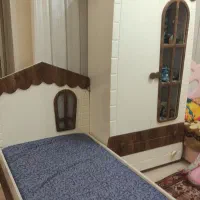 تخت و کمد نوزاد نوجوان وکیوم با تشک طبی|تخت و سرویس خواب|تبریز, |دیوار