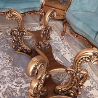 میز وسط و ۲ عدد عسلی و میز ناهار خوری