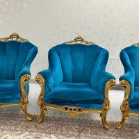 مبل سلطنتی ۹نفره|مبلمان خانگی و میز عسلی|جوانرود, |دیوار