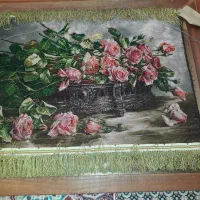 ۲ عدد تابلو فرش دستباف|تابلو فرش|تهران, صد دستگاه|دیوار