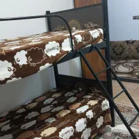 تخت یک نفره دوطبقه با تشک