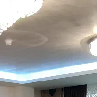 لوستر سقفی کریستال گرد بزرگ لاکچری درحد نو|لوستر و چراغ آویز|اردبیل, |دیوار