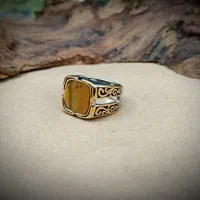 انگشتر مردانه استیل کد 2192