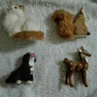 فیگور حیوانات موی طبیعی