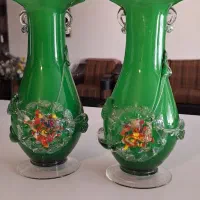 یک جفت گلدان  قدیمی بزرگ قدیمی