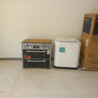 یخچال،گاز طرح فر سر صفحه ای،ماشین لباسشویی دوقلو