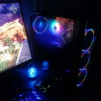 کیس گیمینگ نسل 12 و مانیتور با کیفیت 2k|رایانه رومیزی|قزوین, |دیوار