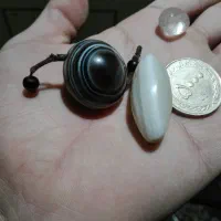 مهره بقرانی ساسانی  جزع  باباقوری  سه پوست سلیمانی