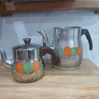 کتری و قوری استیل در حد نو