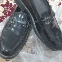 کفش چرم براق