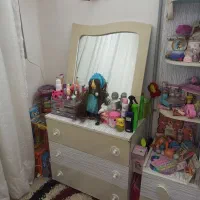 سرویس کامل تخت و پا تختی و دراور.کمد میز تحریر