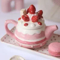 قوری پاپیونی صورتی پینترستی|قوری، کتری، قهوهساز دستی|همدان, |دیوار