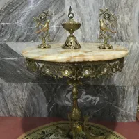 میز و ساعت و دکور برونز