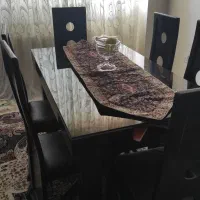 میز غذاخوری شش نفره