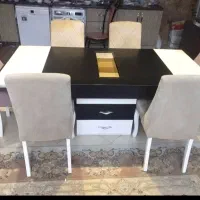 میز 6 نفره   تبدیل  به 8 نفره   کم جا