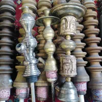 قلیون شیشه قلیان تنه چوبی قلیان|کلکسیون و سرگرمی|قم, شهرک امام حسین|دیوار