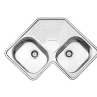 سینک‌توکار سه گوش استیل البرز