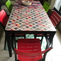 میز وصندلی باغی|میز و صندلی غذاخوری|امامزاده عبدالله, |دیوار