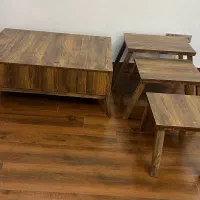 میز جلو مبلی وسه عدد عسلی