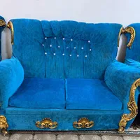 مبل هفت نفره سالم جلومبلی وساعت برای باغ ویلاخونه|مبلمان خانگی و میز عسلی|مشهد, توس (بلوار توس)|دیوار